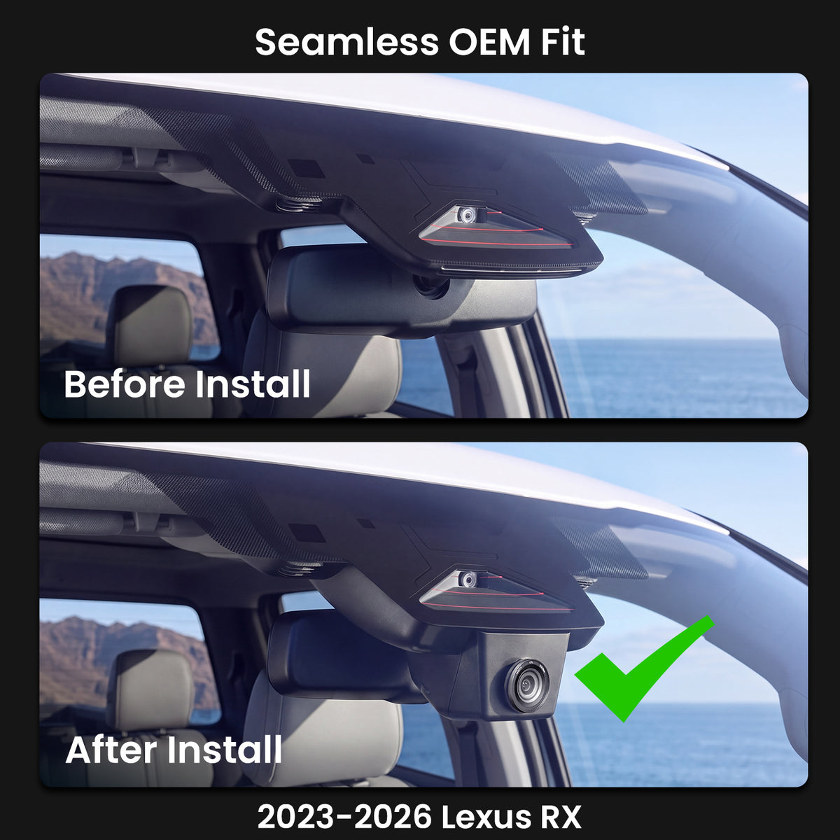 XPRO — Custom-Fit 4K Dash Cam for Lexus RX & NX