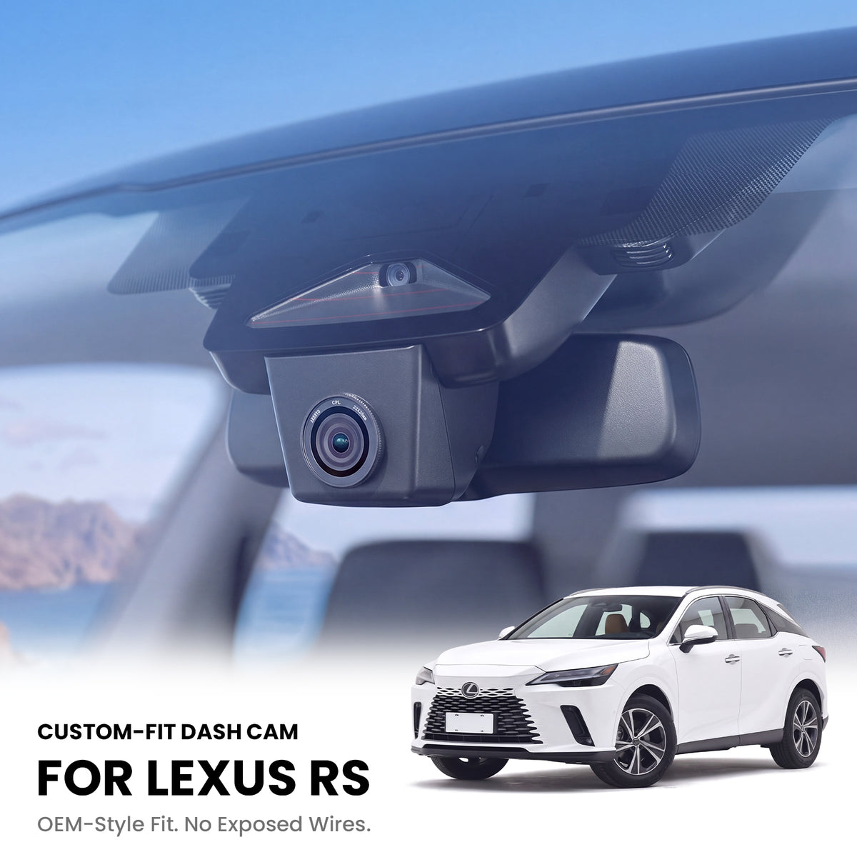 XPRO — Custom-Fit 4K Dash Cam for Lexus RX & NX
