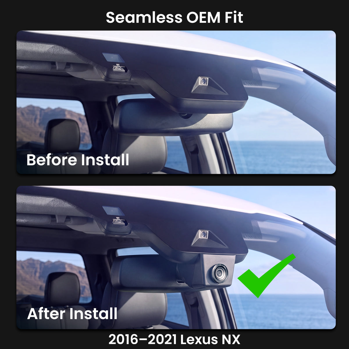 XPRO — Custom-Fit 4K Dash Cam for Lexus RX & NX