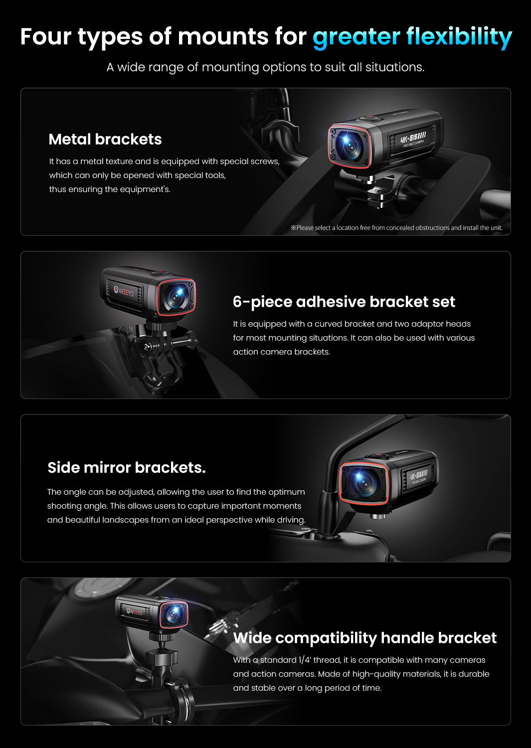 4K 8MP Camera with EIS｜AKY-710Pro-Moto