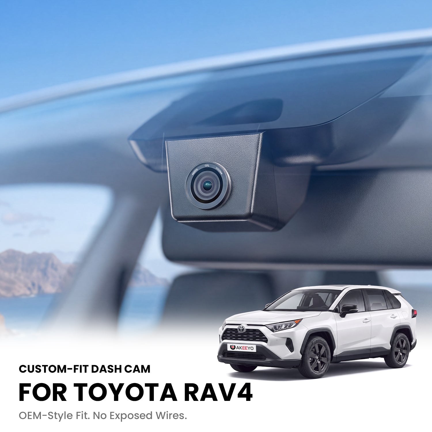 XPRO — kamera samochodowa 4K dopasowana do Toyoty RAV4