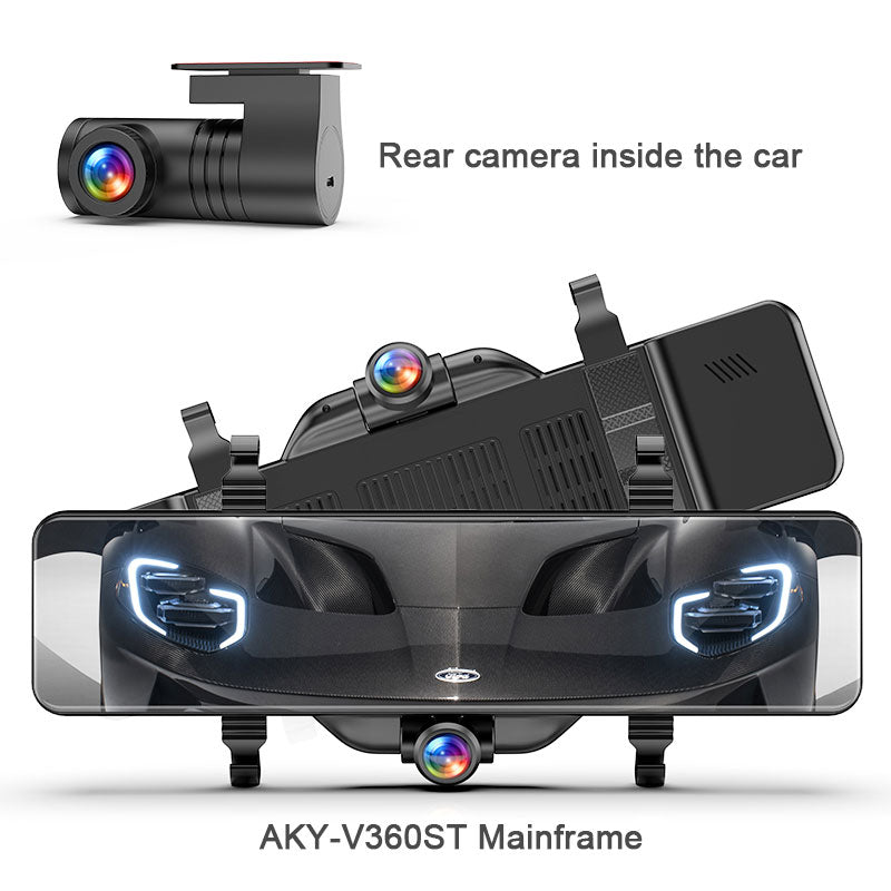  AutoSky Dash Cam Front and Rear - Dash Camera for Cars