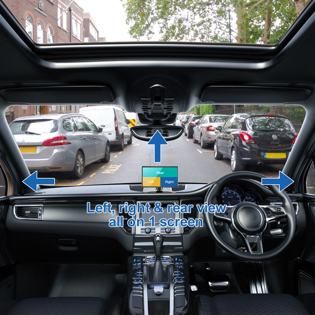 Dashcam Auto Vorne/Hinten,GPS & WiFi, WDR Nachtsicht, G-Sensor, Karton  geöffnet - meily